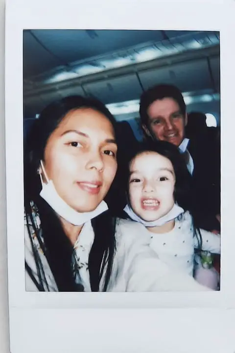 Image shot in selfie mode with our Instax Mini 11
